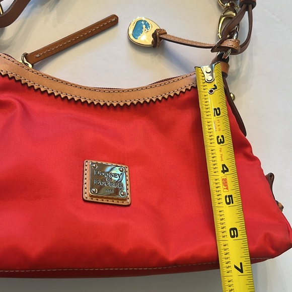Dooney & Bourke Red and Tan Crossbody Bag - Picture 7 of 16